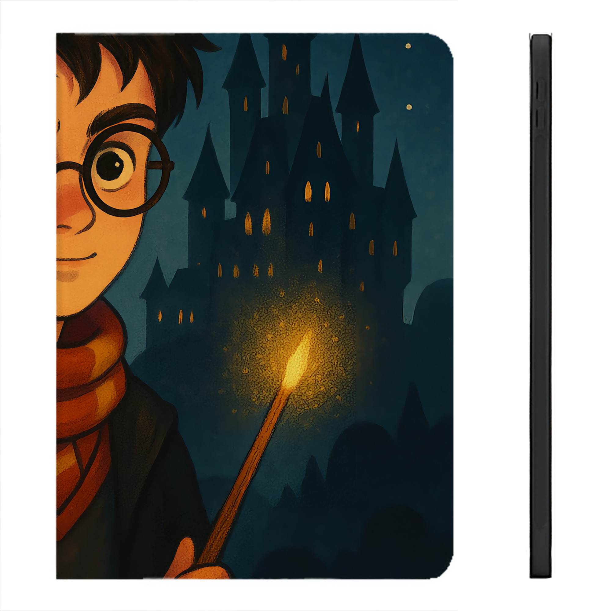 （画像用） Harry Potter ハリー・ポッターシリーズ IPadケース ペンホルダー付き ブックスタイルデザイン